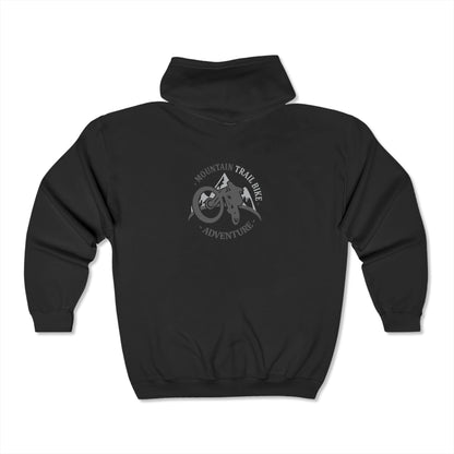 Mountain Bike Racing Zip-Up Hoodie