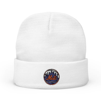 Embroidered New York Mets Knit Beanie