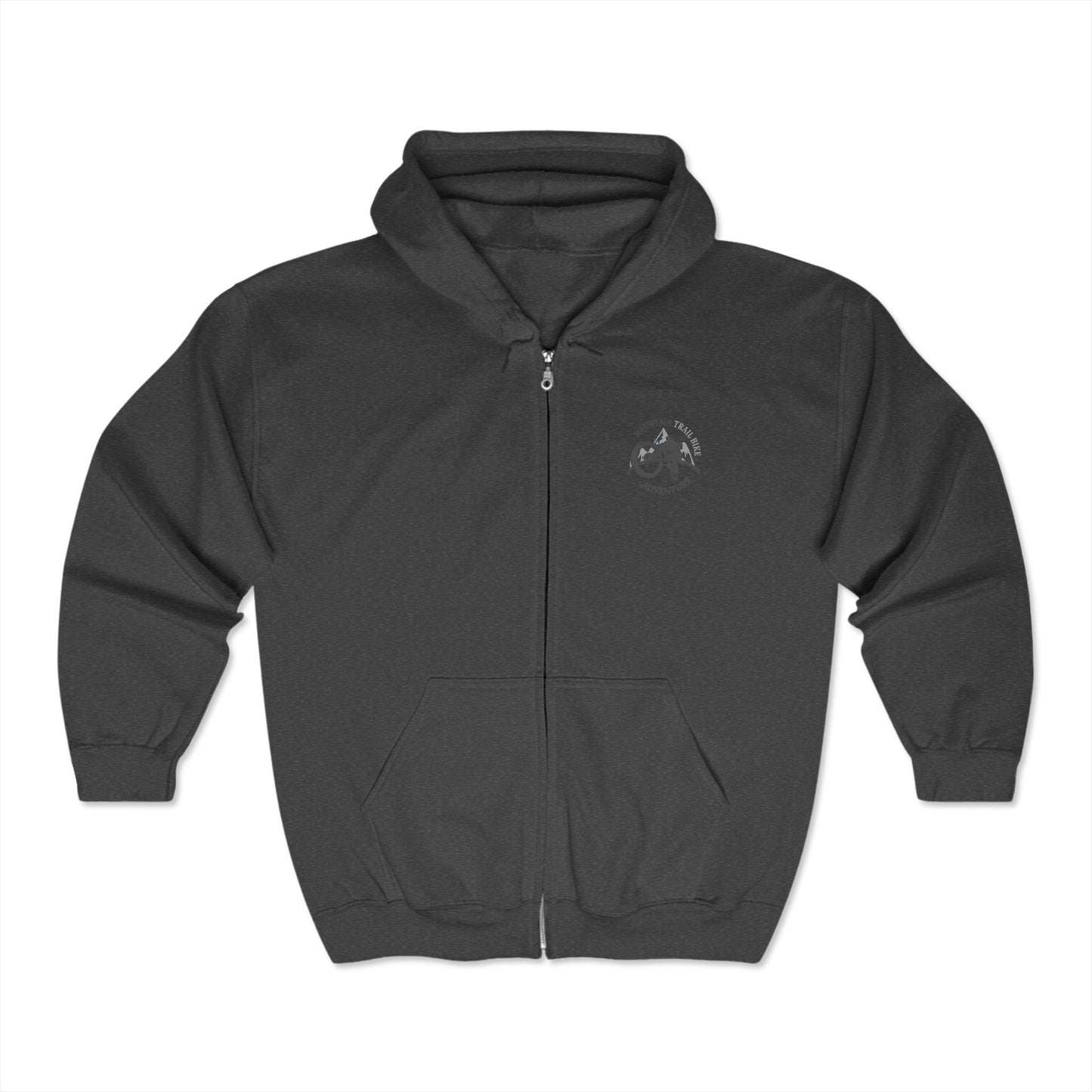 Mountain Bike Racing Zip-Up Hoodie