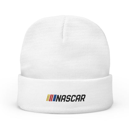 Embroidered Nascar Knit Beanie