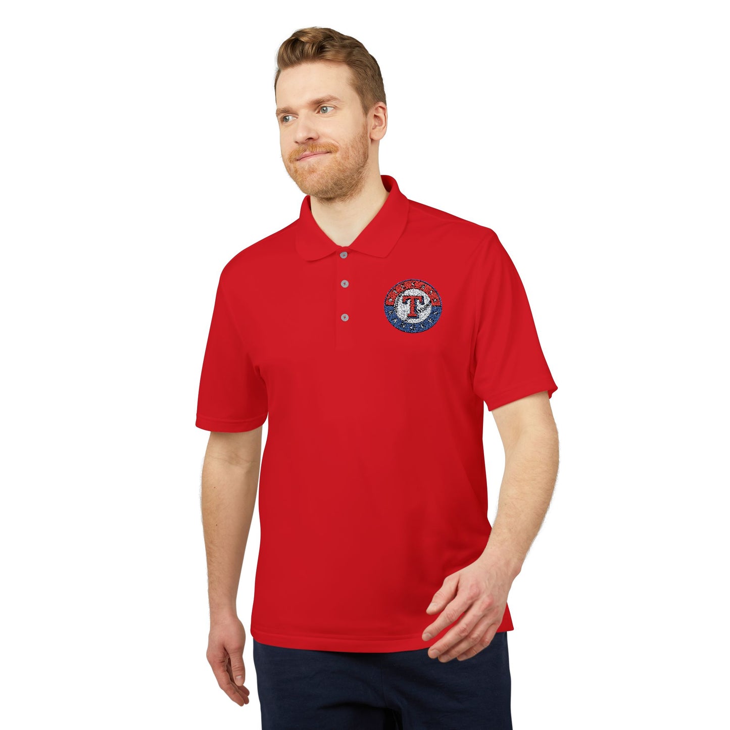 Texas Rangers Adidas Performance Polo