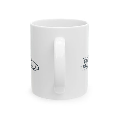 Race Car Ceramic Mug