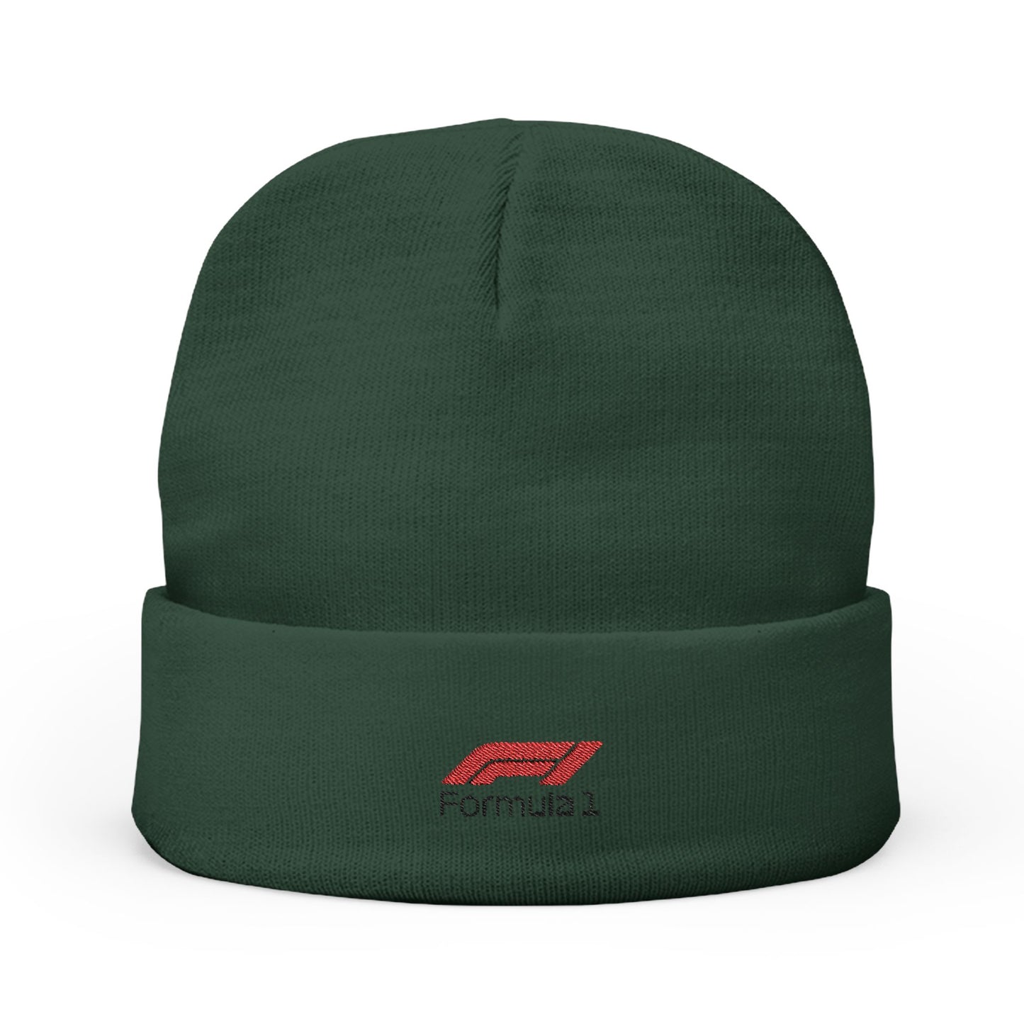 Embroidered Mercedes AMG Petronas F1 Logo Knit Beanie