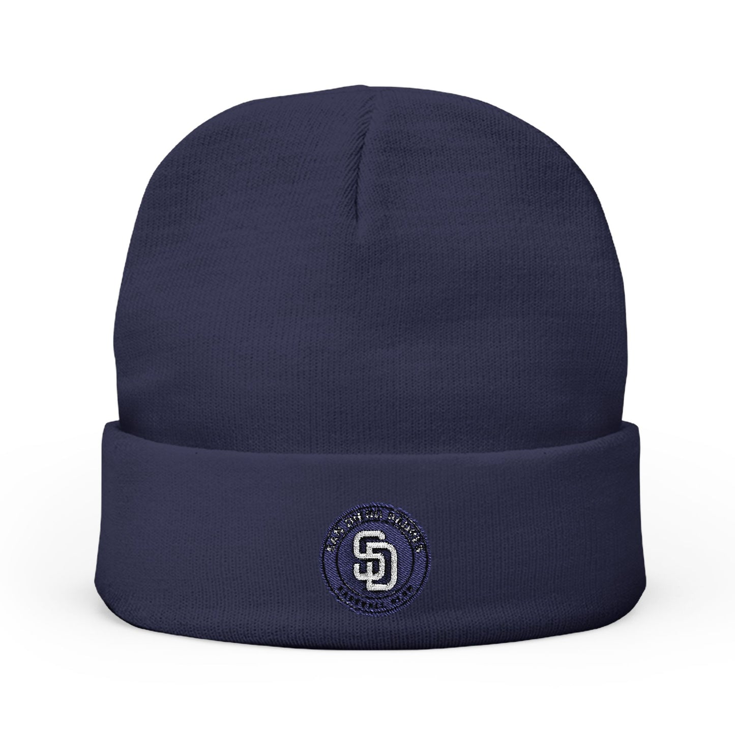 Embroidered San Diego Padres Circle Knit Beanie