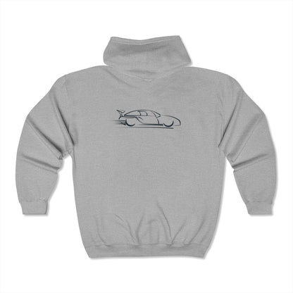 Race Car Zip-Up Hoodie