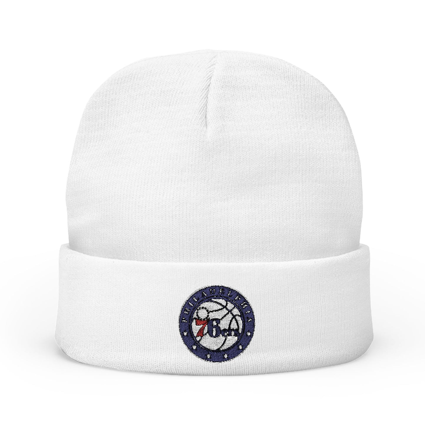 Embroidered Philadelphia 76ers Knit Beanie