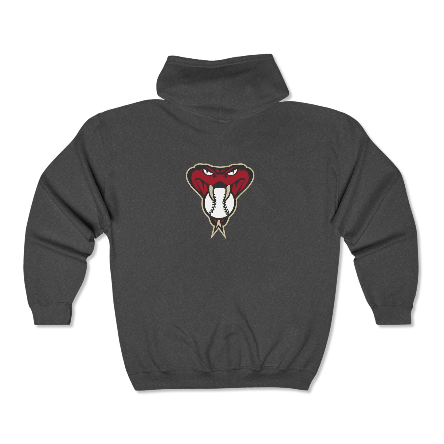 Arizona Diamond Backs Snake Zip-Up Hoodie