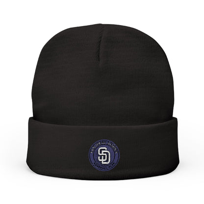 Embroidered San Diego Padres Circle Knit Beanie