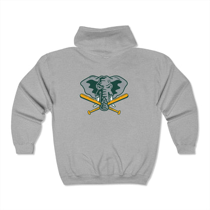 Oakland Athletics Elephant Head Zip-Up Hoodie