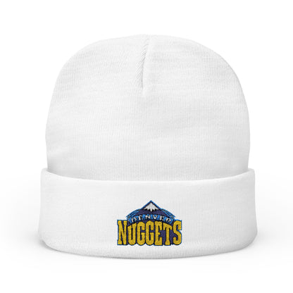 Embroidered Denver Nuggets Knit Beanie