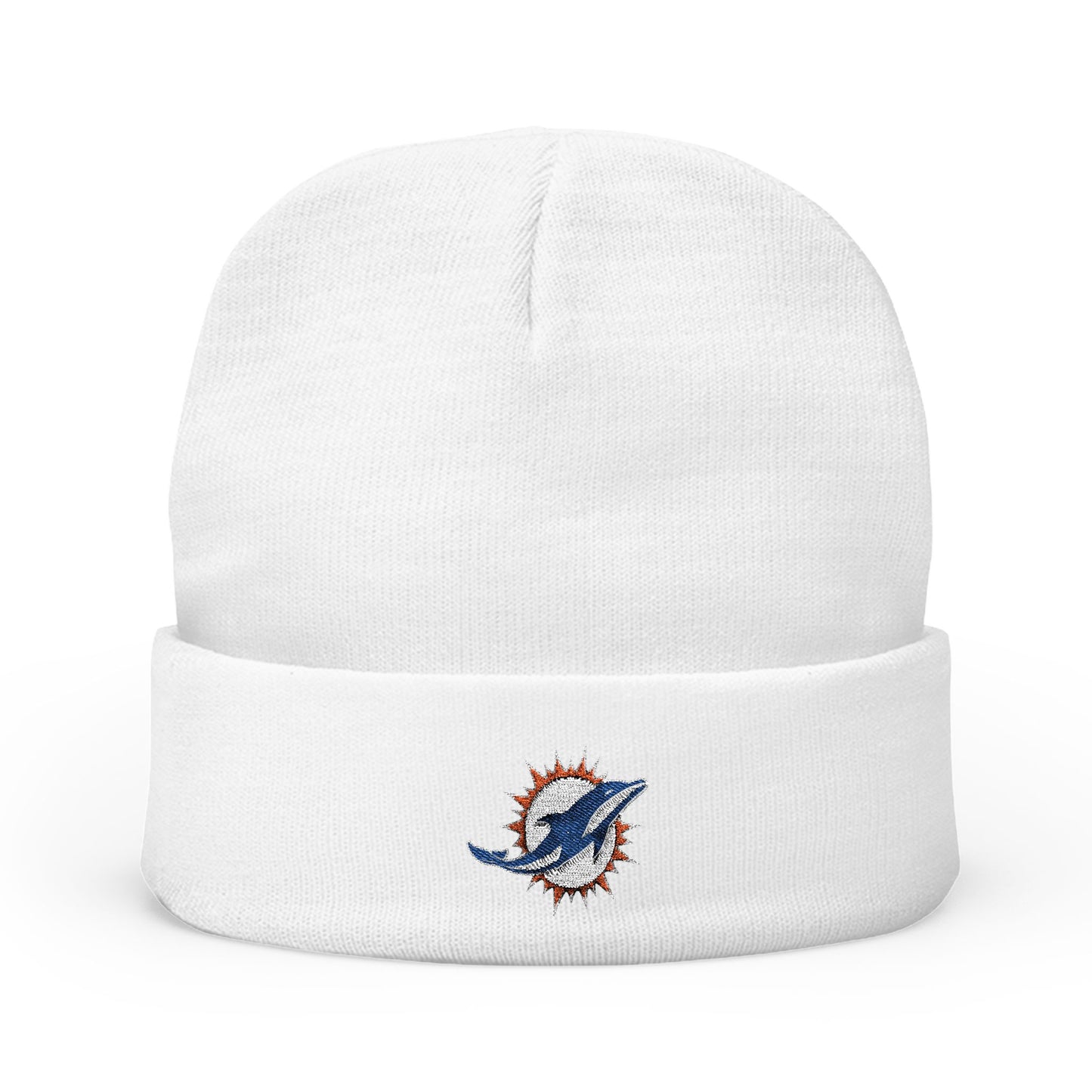 Embroidered Miami Dolphins Knit Beanie