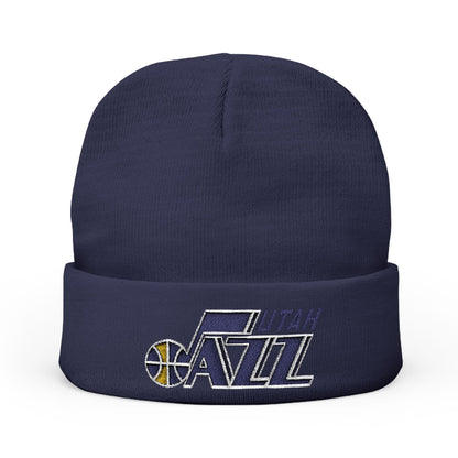 Embroidered Utah Jazz Knit Beanie