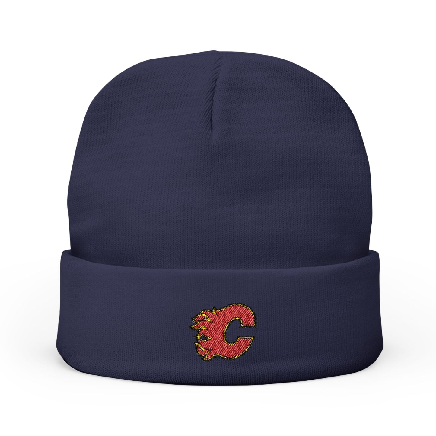 Embroidered Calgary Flames Knit Beanie