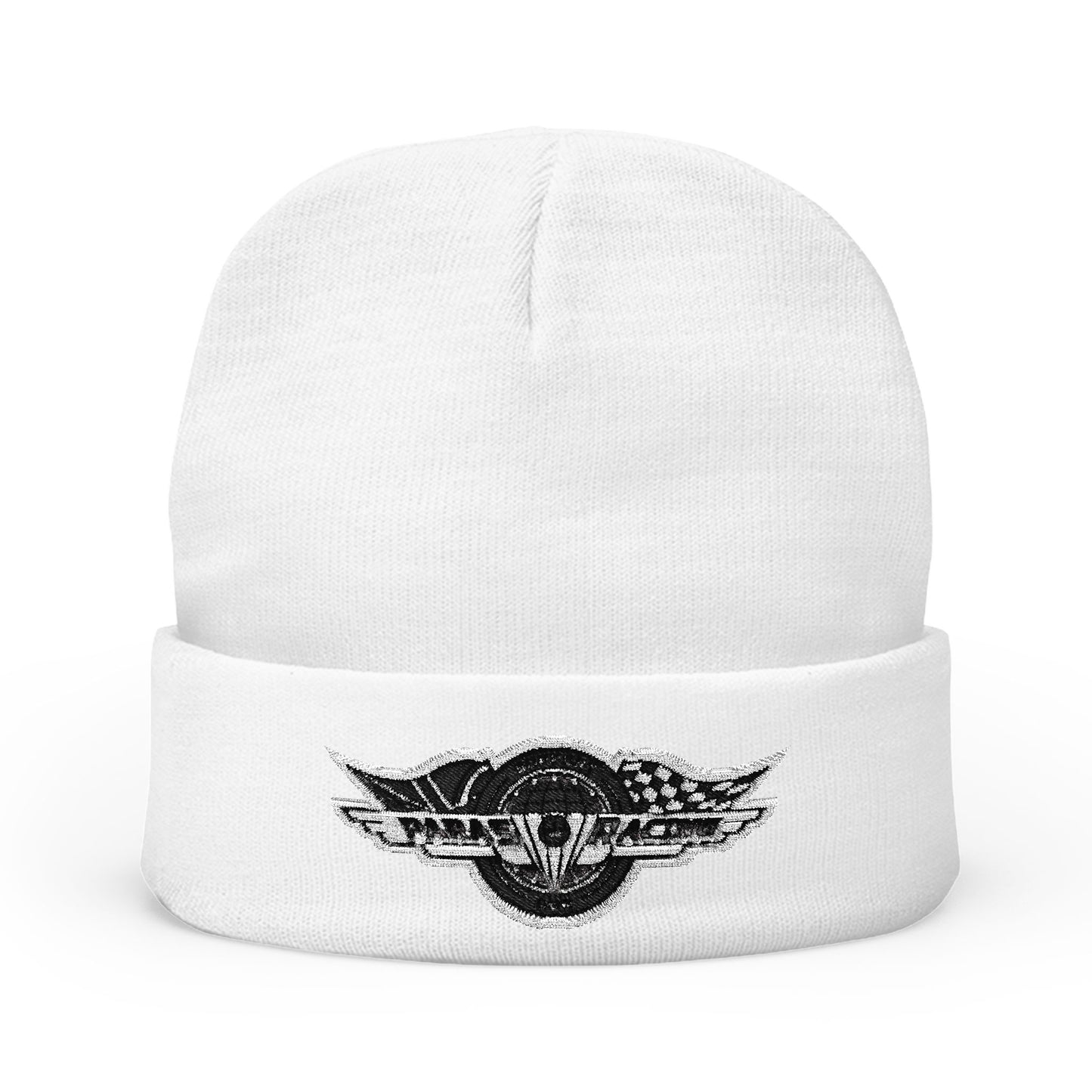 Embroidered Paras Racing Knit Beanie