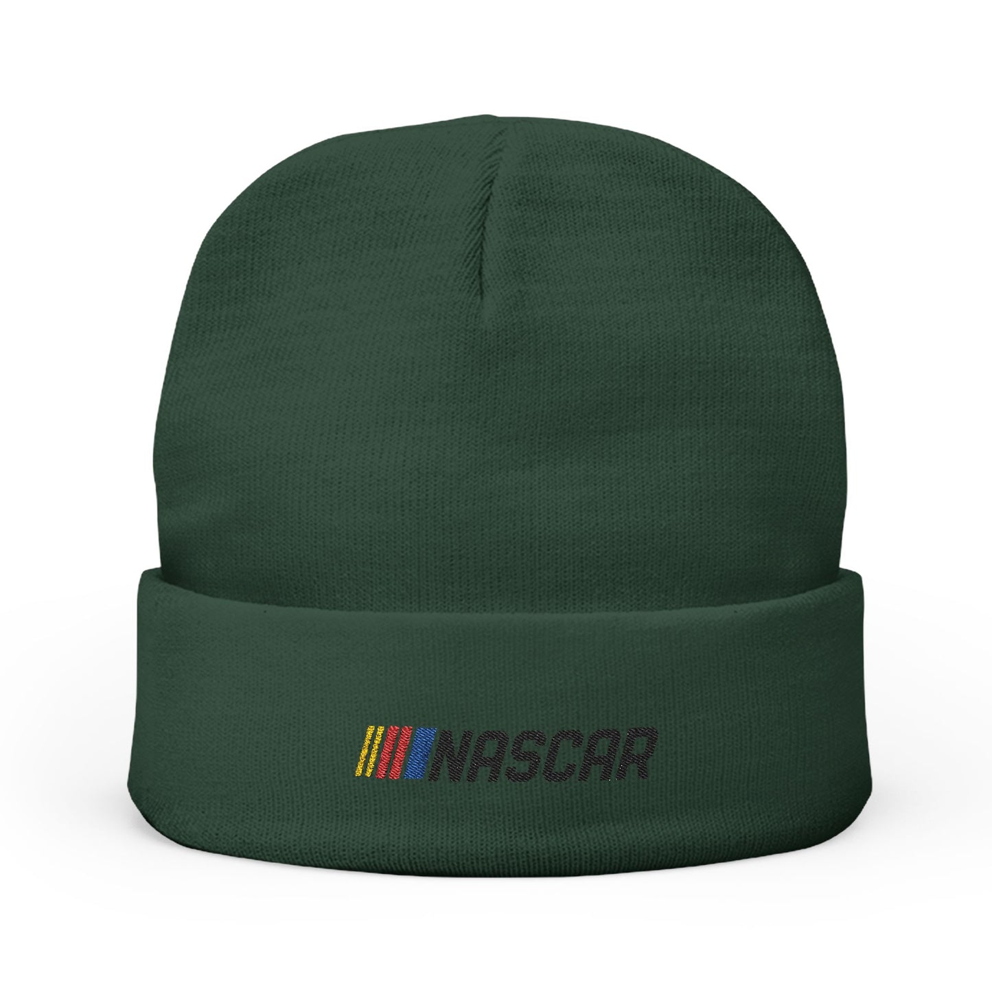 Embroidered Nascar Knit Beanie