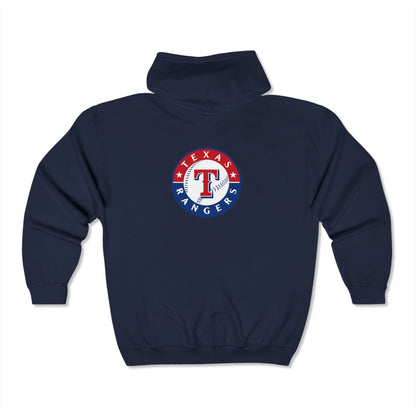 Texas Rangers Zip-Up Hoodie