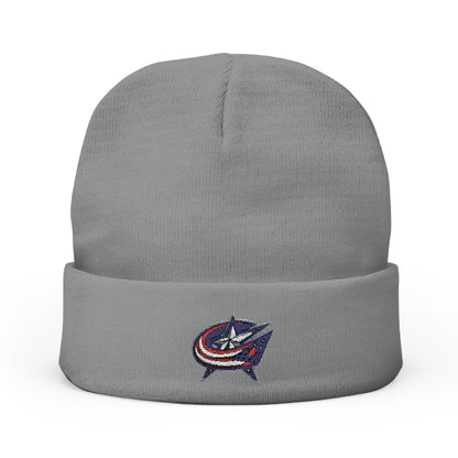 Embroidered Columbus Blue Jackets Knit Beanie