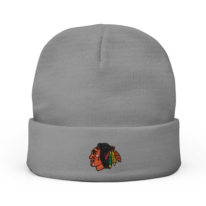 Embroidered Chicago Blackhawks Knit Beanie