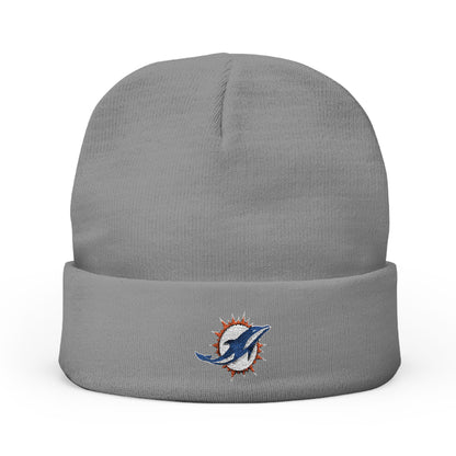 Embroidered Miami Dolphins Knit Beanie