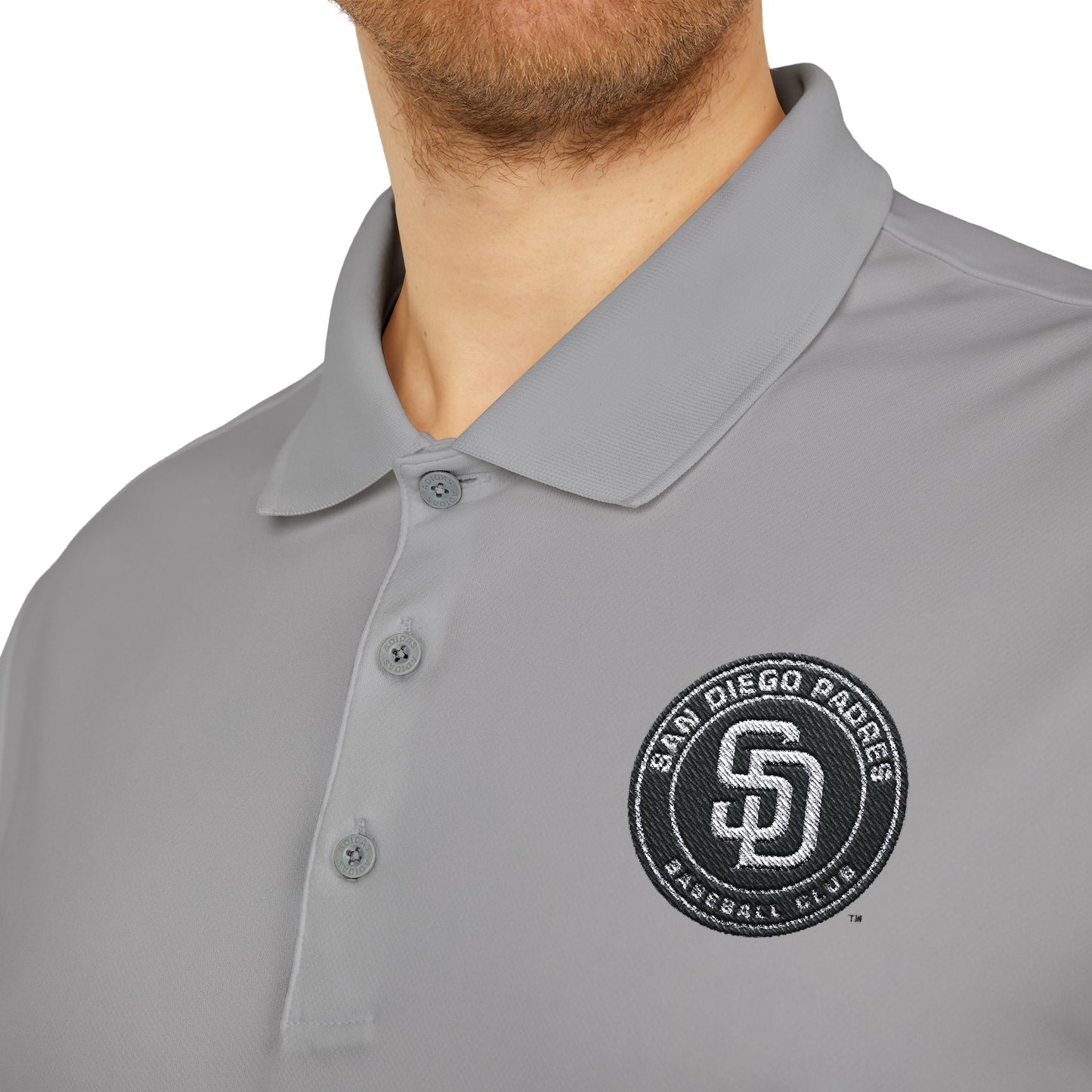 San Diego Padres Circle Adidas Performance Polo