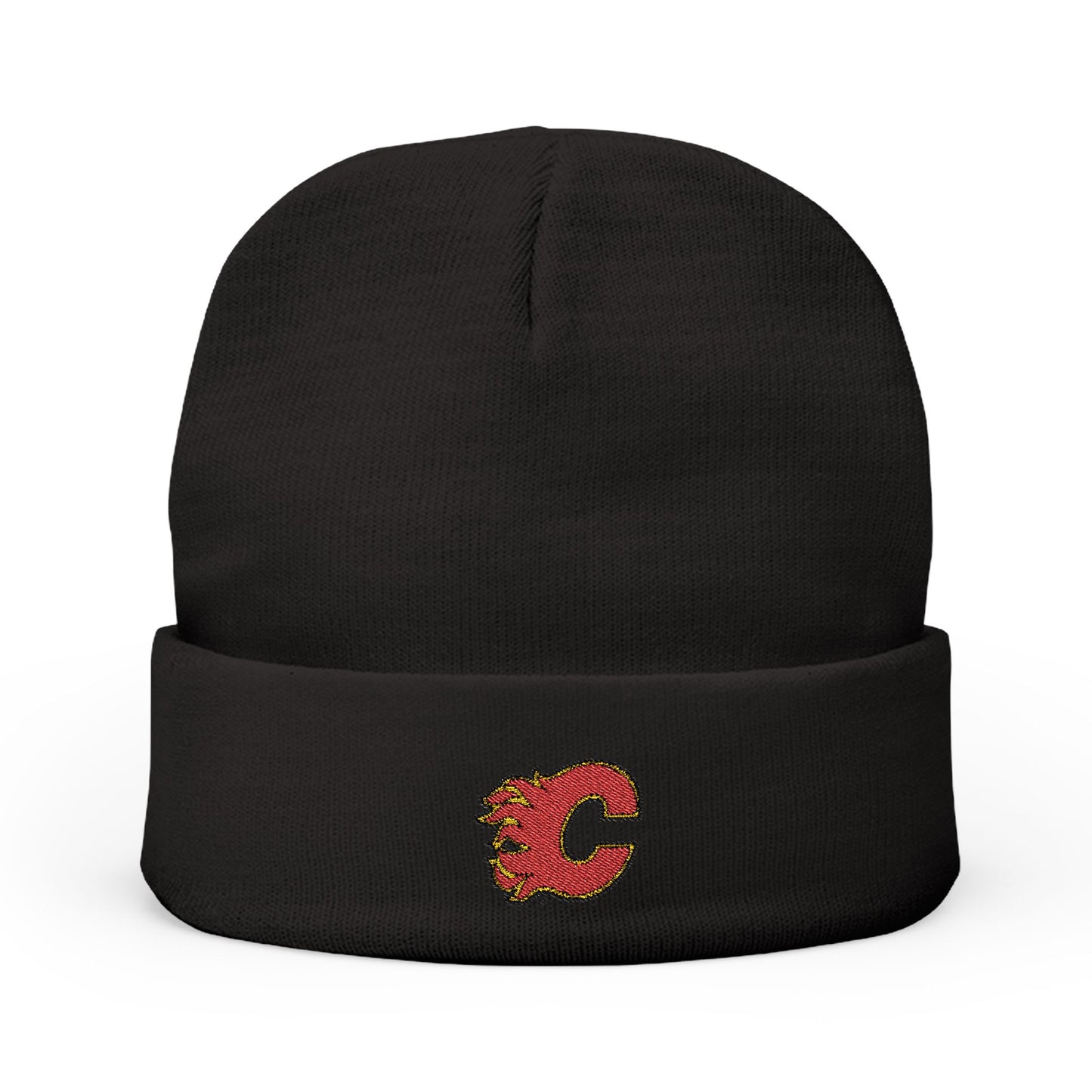 Embroidered Calgary Flames Knit Beanie