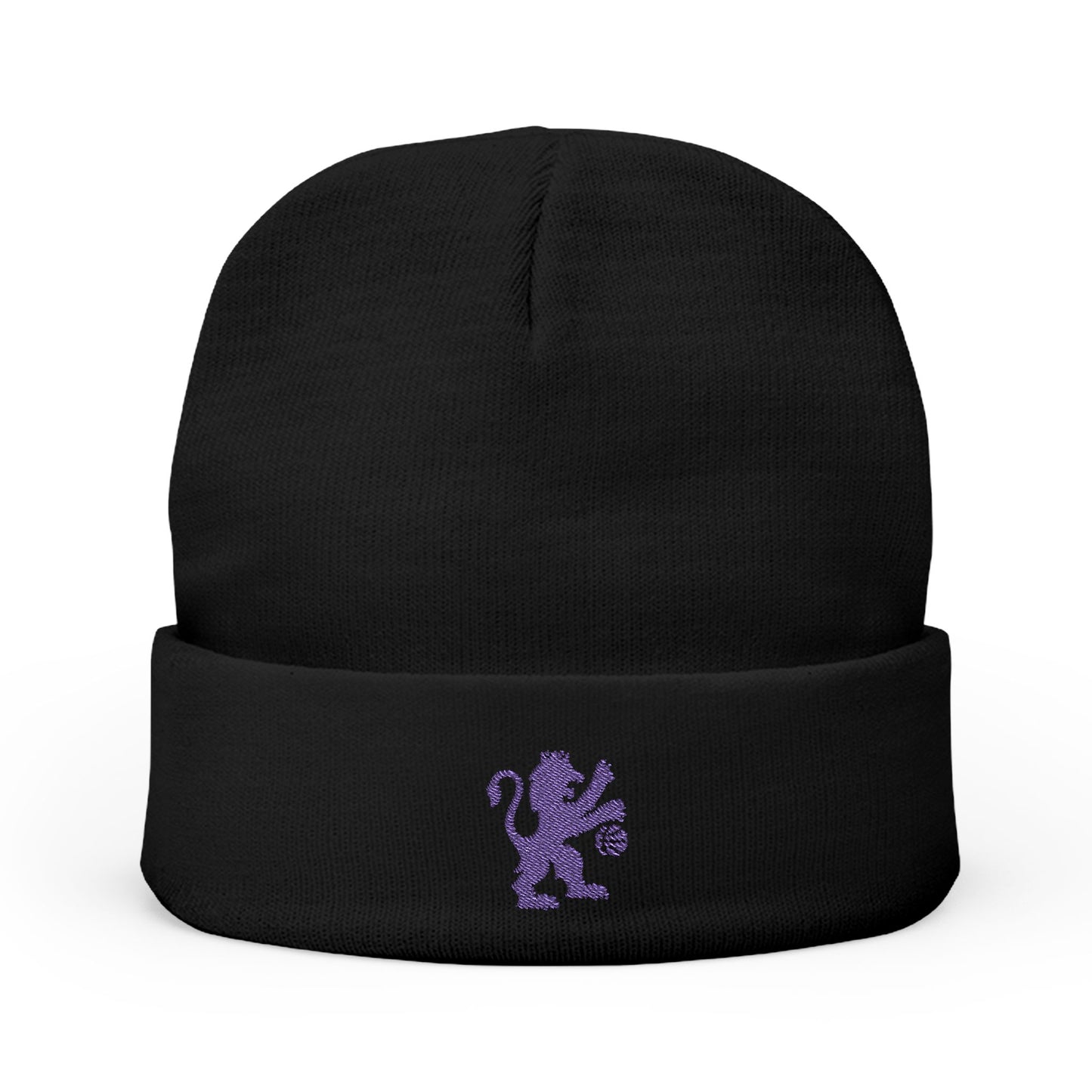 Embroidered Sacramento Kings Lion Knit Beanie