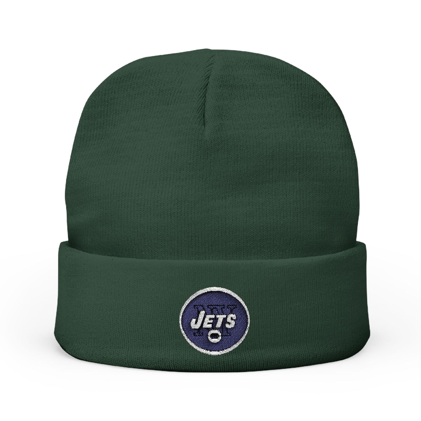 Embroidered New York Jets Knit Beanie