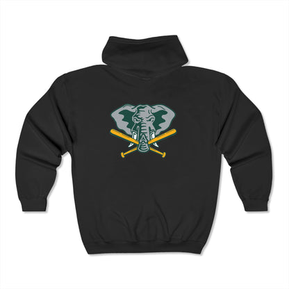 Oakland Athletics Elephant Head Zip-Up Hoodie