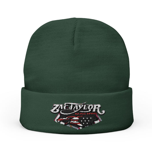 Embroidered ZacTaylor Racing Knit Beanie