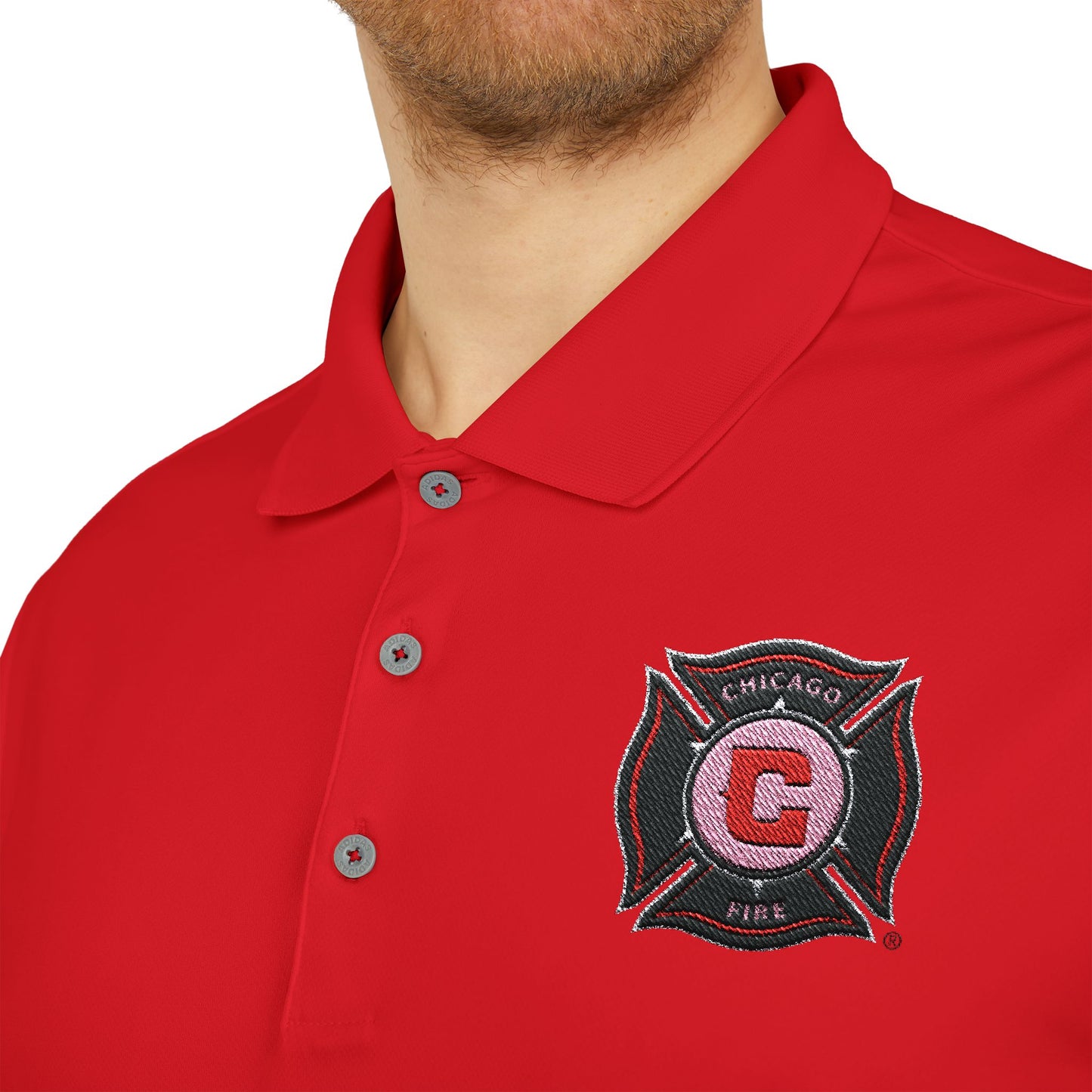 Chicago Fire Soccer Club Adidas Performance Polo