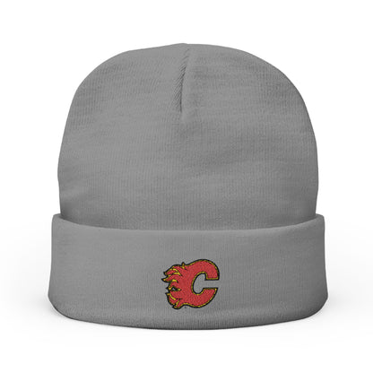 Embroidered Calgary Flames Knit Beanie