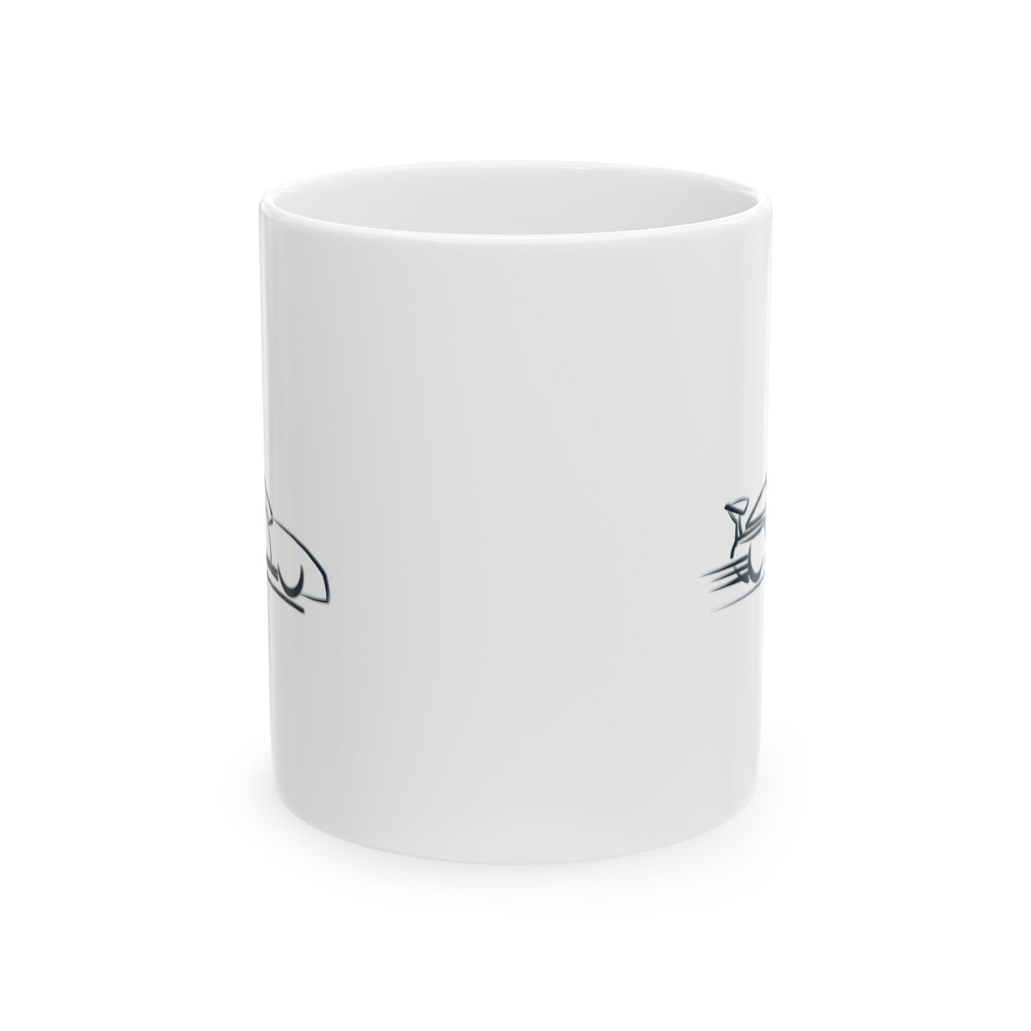 Race Car Ceramic Mug