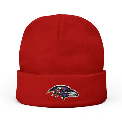 Embroidered Baltimore Ravens Knit Beanie