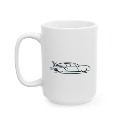 Race Car Ceramic Mug