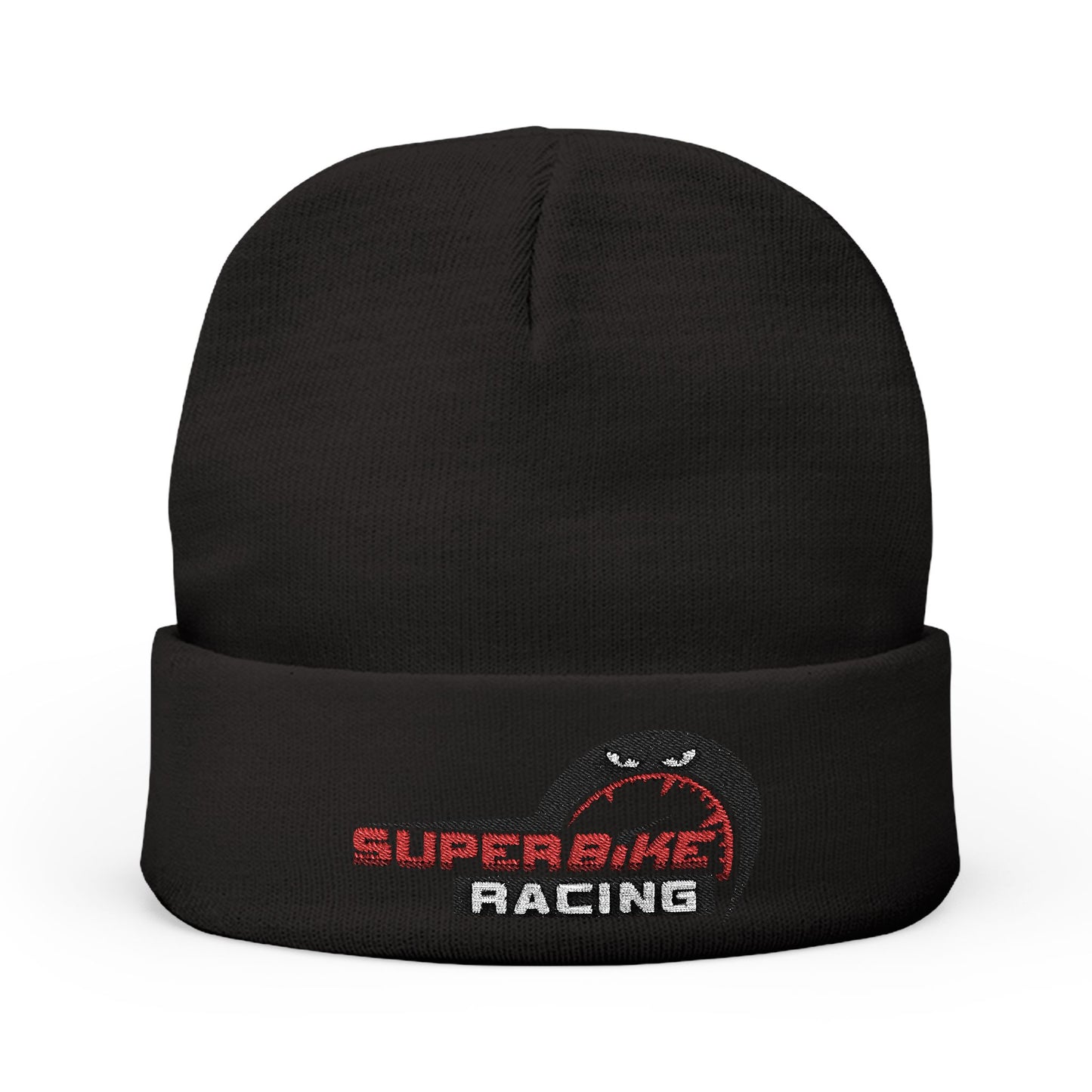 Embroidered Superbike Racing Knit Beanie