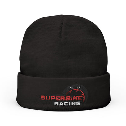 Embroidered Superbike Racing Knit Beanie