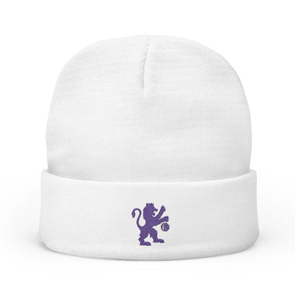 Embroidered Sacramento Kings Lion Knit Beanie