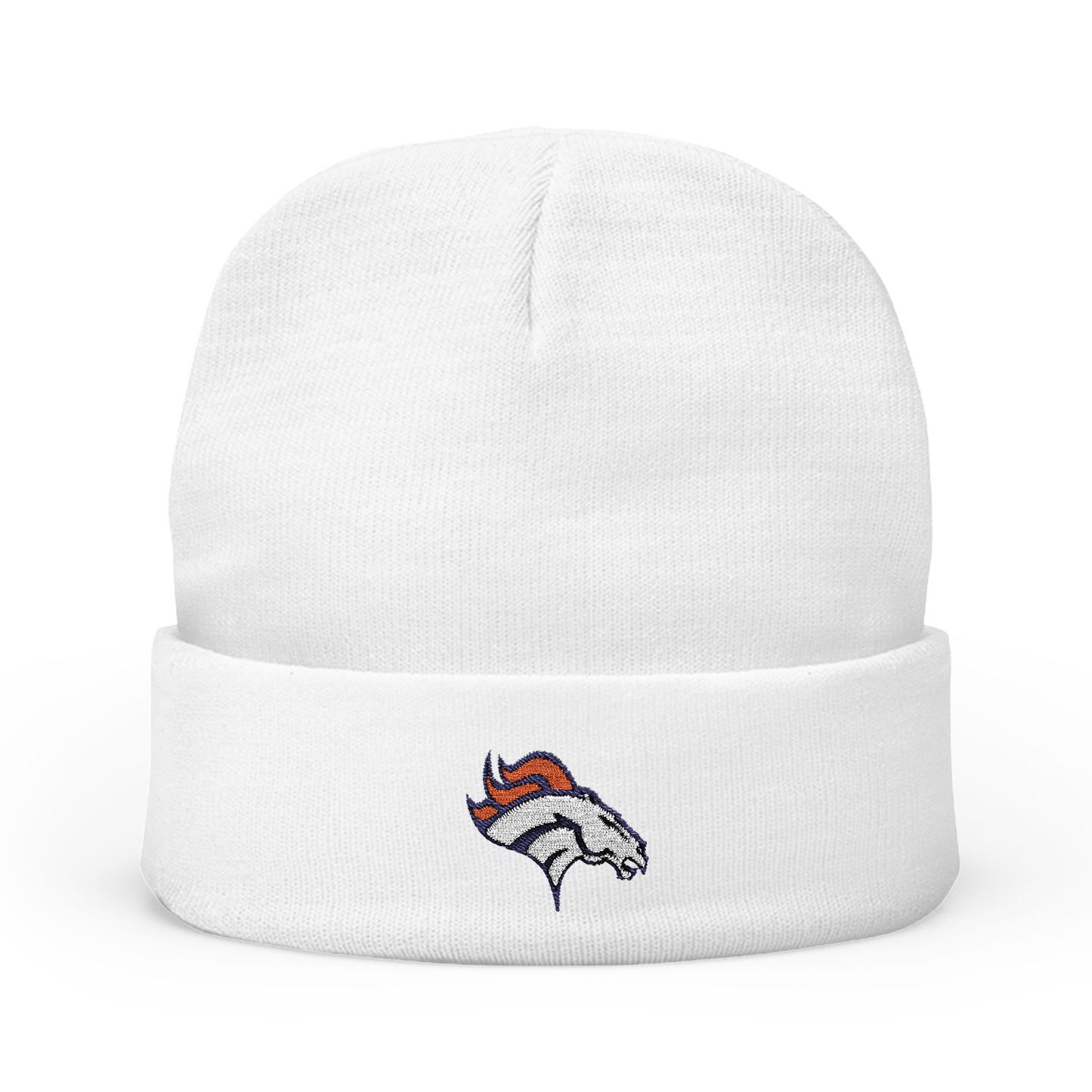 Embroidered Denver Broncos Knit Beanie