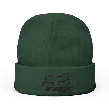 Embroidered Fox Racing Logo Knit Beanie