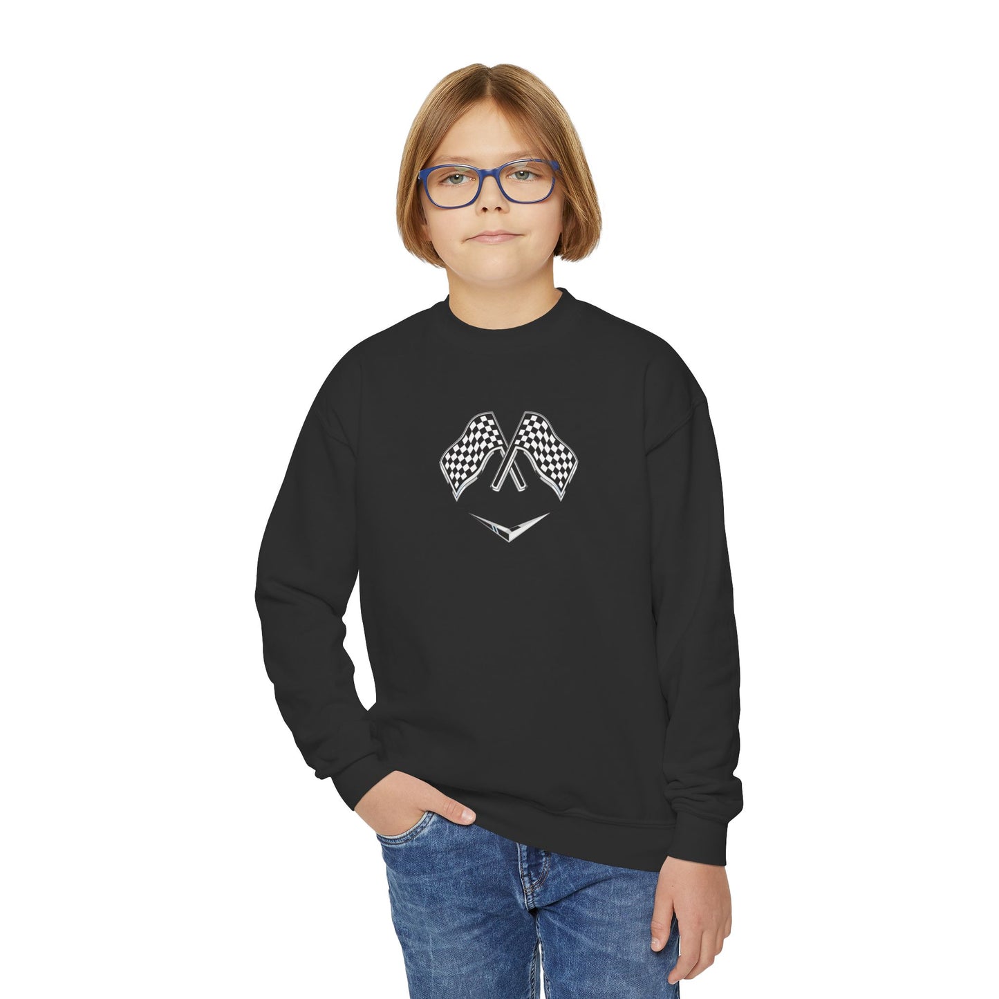 Racing Flags F1 Racing Banner Youth Sweatshirt