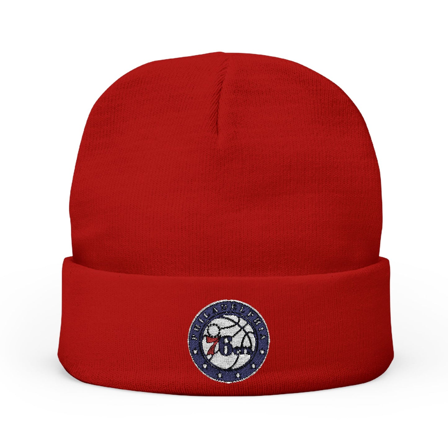 Embroidered Philadelphia 76ers Knit Beanie