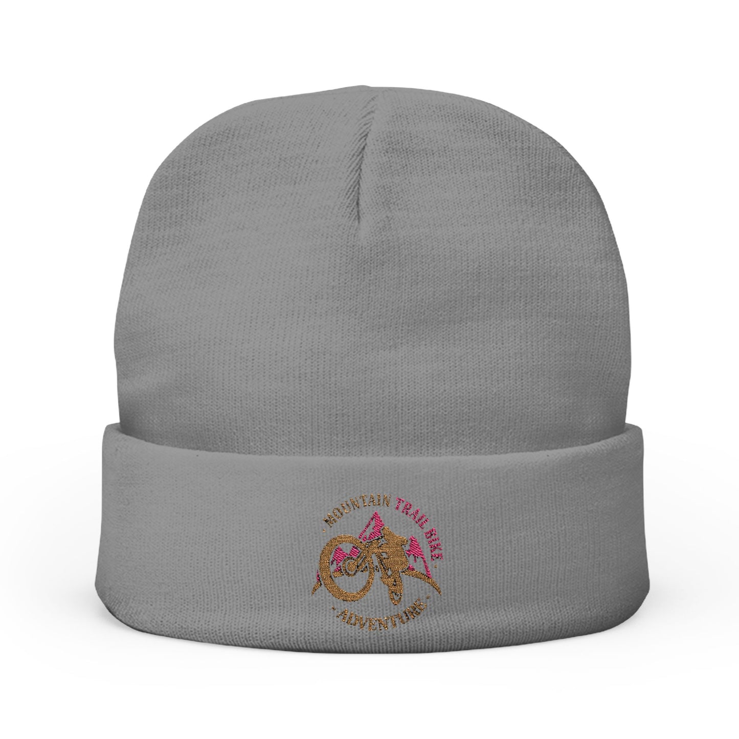 Embroidered Mountain Bike Racing Knit Beanie