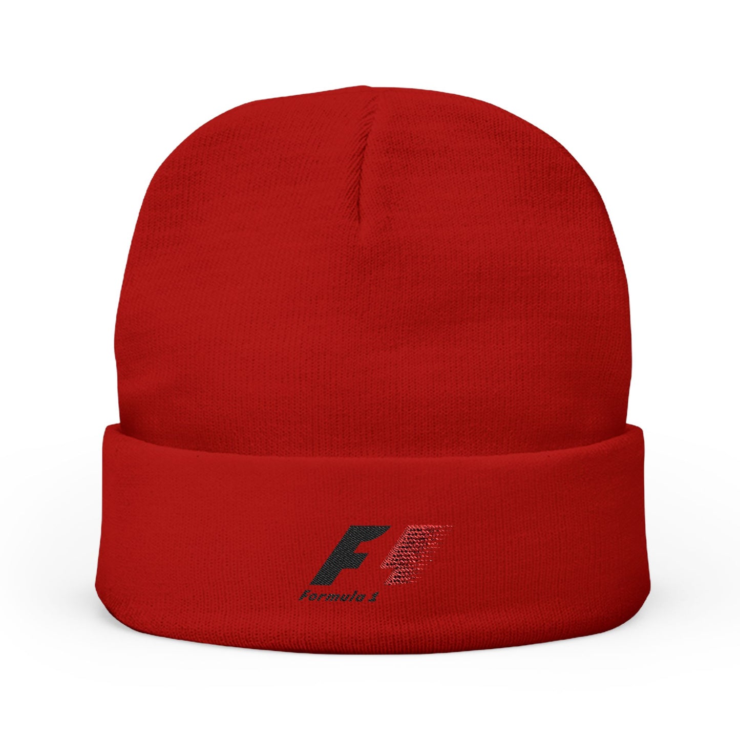 Embroidered Formula One Racing Knit Beanie