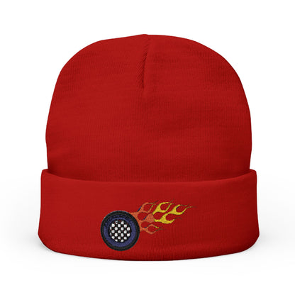 Embroidered Hot Wheels Knit Beanie