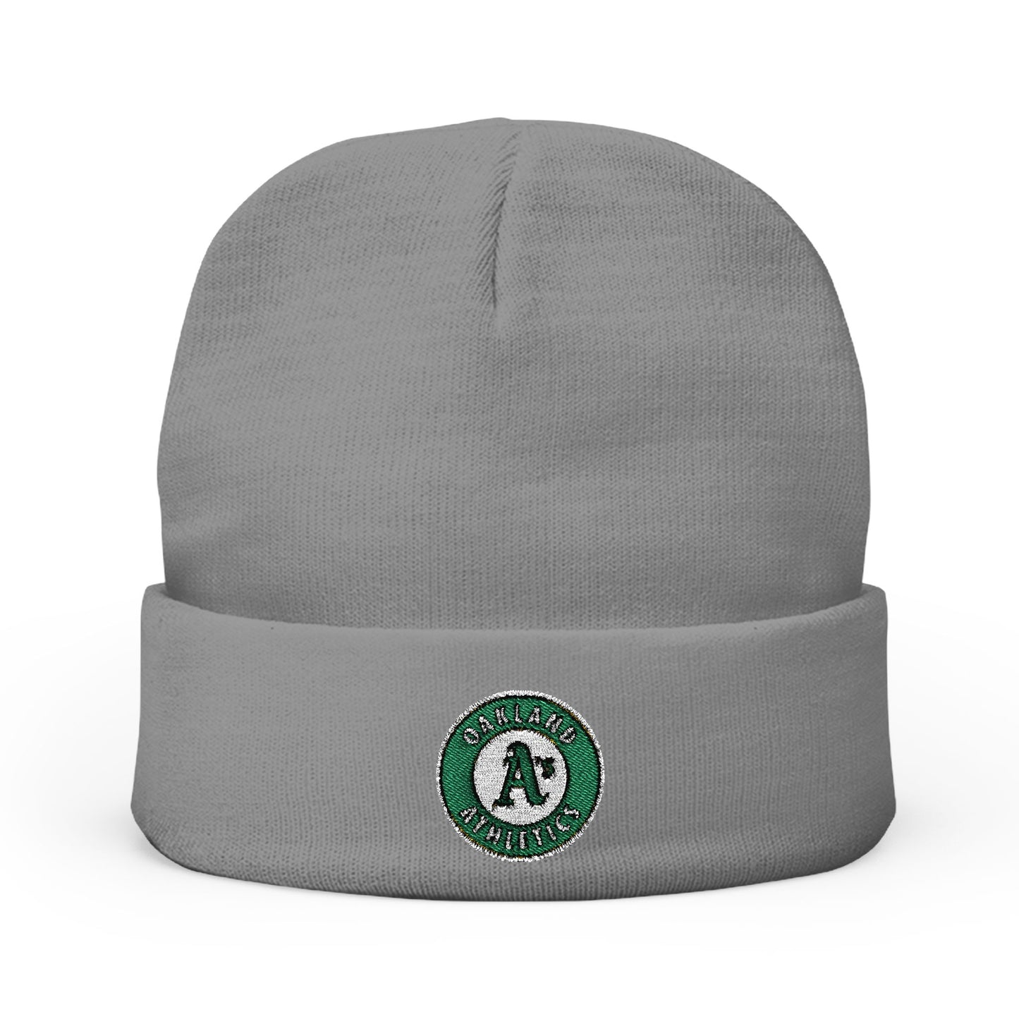 Embroidered Oakland Athletics Knit Beanie