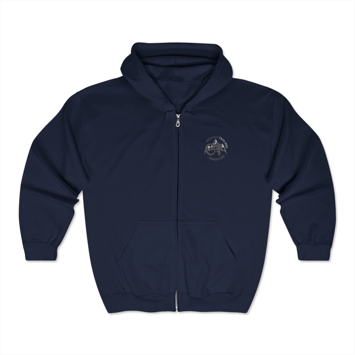 Mountain Bike Racing Zip-Up Hoodie