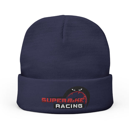 Embroidered Superbike Racing Knit Beanie