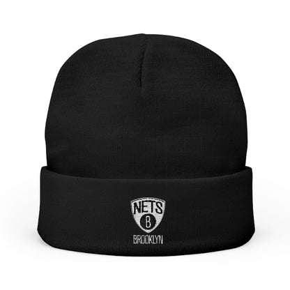 Embroidered Brooklyn Nets Knit Beanie