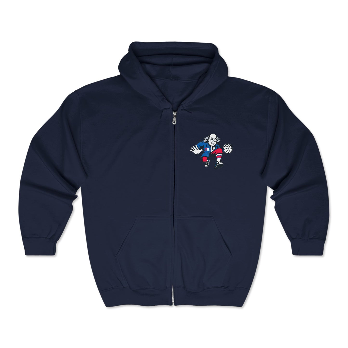 Philadelphia 76ers Ben Franklin Zip-Up Hoodie