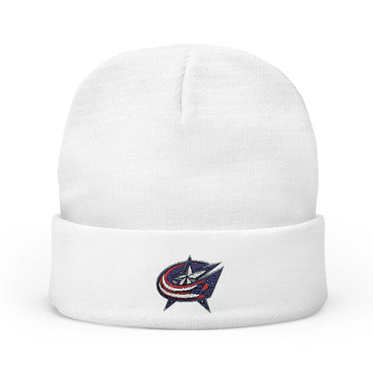 Embroidered Columbus Blue Jackets Knit Beanie